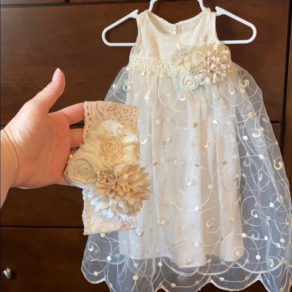 Ivory 0-3 dress